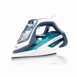 Haeger Ultra Steam 2800 Plancha vapor-seco Suela de cerámica 2800 W Azul/Blanco