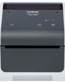 Impresora de Etiquetas y Tickets Brother TD-4520DN/ Térmica/ Ancho etiqueta 118mm/ USB-RS232-Ethernet/ Blanca y Negra