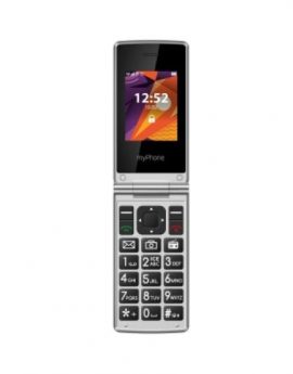 myPhone Tango LTE Teléfono para Personas Mayores Negro/Plata Libre Reacondicionado