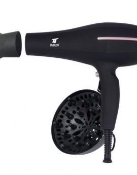 Thulos TH-HD2024 Secador de Pelo de 3 Ajustes de Temperatura + Difusor y Concentrador 2000W Negro