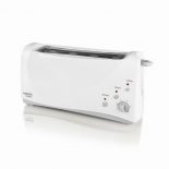 Haeger Bulgari Tostadora Ranura Larga 1000W 2 rebanadas Blanco