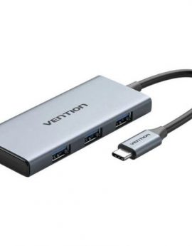 Docking USB Tipo-C Vention TOOHB/ 1xHDMI/ 3xUSB/ 1xLector Tarjetas SD y MicroSD/ Gris