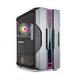 Caja Atx Semitorre Gaming Tooq Tqgcc103-b Nightcity Negra - Eatx/atx/micro Atx/mini Tx Frontal Led ArGB Ventana Lateral Cristal