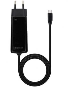 Cargador de Portátil TooQ TQLC-USBCGAN65PD-C USB Tipo-C/ 65W/ Automático/ Voltaje 5-20V/ 1x USB Tipo-C