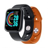 Celly TRAINERBEAT Reloj Smartwatch Dos Correas Negro-Naranja