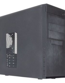 Caja Atx Semitorre Unykach Atx Caviar 8k Pro Negro Frontal Simil Aluminio Cepillado 1xusb Type-c 2xusb3.0 2xusb2.0 Sin Fuente
