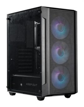 Caja M-Atx Keep Out KO XC-200 RGB USB3 Black Glass