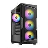 Caja ordenador gaming Antec AX61 MicroATX ArGB Cristal Templado Negro