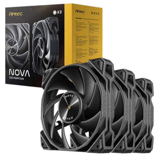 Ventilador CPU Antec NOVA 3xVent 120mm Negro 11 Ventilador CPU Antec NOVA 3xVent 120mm Negro