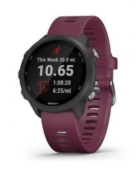 Reloj deportivo con gps Garmin Forerunner 245 Burdeos - pantalla color 3.04cm - sensor frecuencia cardiaca - pulsioximetro - 5atm