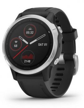 Smartwatch Garmin Fénix 6S 42mm Plata/Negro con Correa Negra