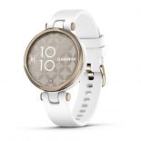 Garmin Lily Sport Reloj Smartwatch Blanco/Dorado con Correa Blanca
