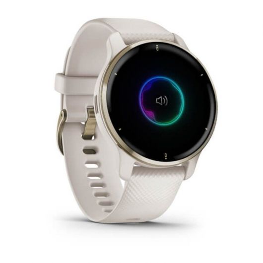 Smartwatch Garmin Venu 2 Plus/ Notificaciones/ Frecuencia Cardíaca/ GPS/ Beige y Oro