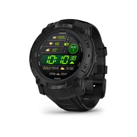 Smartwatch Garmin Instinct 3 Tactical Edition GPS AMOLED 4GB funciones avanzadas Negro