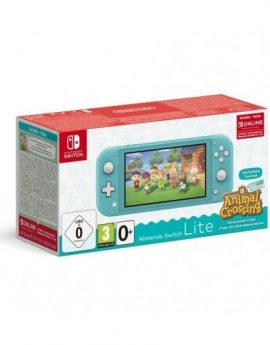 Nintendo Switch Lite Turquesa + Animal Crossing New Horizons + 3 meses suscripción eshop