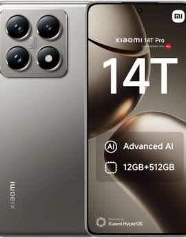 Smartphone Xiaomi 14T Pro 12GB/ 256GB/ 6.67'/ 5G/ Gris Titanio
