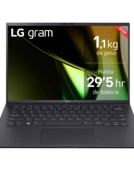 LG Gram 14Z90S Intel Core Ultra 5 125H Portátil 35.6 cm (14') WUXGA 16GB LPDDR5-SDRAM 512GB SSD Wi-Fi 6E (802.11ax) Windows 11 Pro Negro