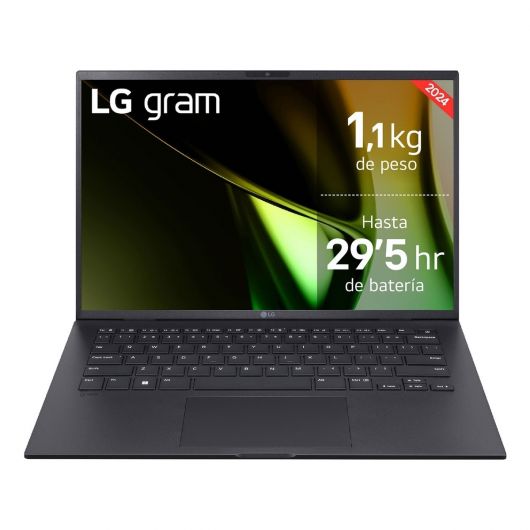 LG Gram 14Z90S Intel Core Ultra 5 125H Portátil 35.6 cm (14') WUXGA 16GB LPDDR5-SDRAM 512GB SSD Wi-Fi 6E (802.11ax) Windows 11 Pro Negro