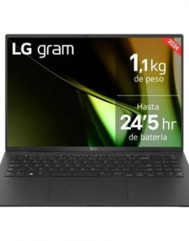 LG Gram 16Z90T Intel Core Ultra 7 255H/ 16’ WQXGA/ 32GB/ 1TB SSD/ Windows 11 Home Negro