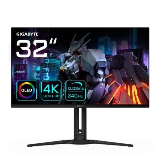 Gigabyte AORUS FO32U2 pantalla para PC 80cm (31.5') 3840x2160 Pixeles 4K Ultra HD OLED Negro