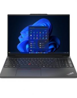 Lenovo ThinkPad E16 Gen 2 (AMD) AMD Ryzen 5 7535HS Portátil 40.6 cm (16') WUXGA 16GB DDR5-SDRAM 512GB SSD Wi-Fi 6E (802.11ax) Windows 11 Pro Negro Reacondicionado