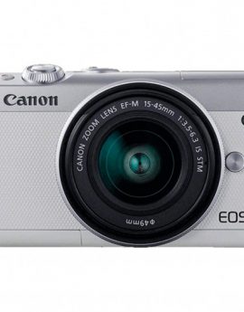 Cámara digital reflex Canon EOS M100 24.2MP WiFi Blanca + Objetivo EF-M 15-45mm F3.5-6.3 IS STM
