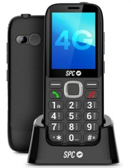 Teléfono Móvil SPC Fortune 2 Max 4G para Personas Mayores/ Negro