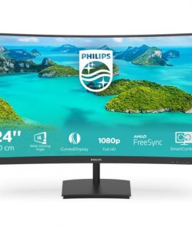 Monitor Philips E Line 241E1SCA/00 pantalla para PC 23.6' Full HD LCD 75 Hz Curvo Negro