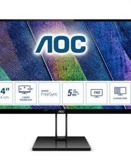 Monitor AOC V2 24V2Q pantalla para PC 23.8' Full HD LED 75 Hz FreeSync Negro