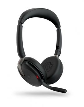 Jabra Evolve2 Flex Link380a Auriculares inalámbricos Bluetooth 5.2 con Cancelación de Ruido Híbrida y Micrófono PRO