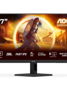 Monitor Gaming AOC 27G4HRE 27'/ Full HD/ 1ms/ 200Hz/ IPS/ Multimedia/ Negro