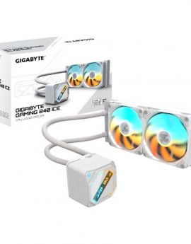 Gigabyte Gaming 240 ICE Refrigeración Líquida 2x120mm Ventiladores ARGB Blanco