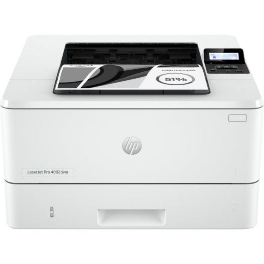 Impresora Láser Monocromo HP Laserjet Pro 4002DWE WiFi/ Dúplex/ Blanca