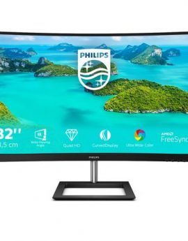 Monitor Philips E Line 325E1C/00 pantalla para PC 31.5' Quad HD LCD 75 Hz Curvo Negro Reacondicionado