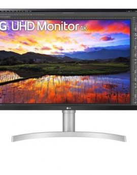 Monitor Profesional LG 32UN650K-W 31.5'/ 4K/ Multimedia/ Regulable en altura/ Blanco