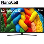 Televisor LG NanoCell 43NANO81A6A 43'/ Ultra HD 4K/ Smart TV/ WiFi