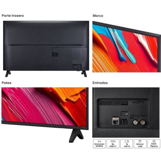 Televisor LG QNED AI QNED70 43QNED70A6A 43'/ Ultra HD 4K/ Smart TV/ WiFi 3 Televisor LG QNED AI QNED70 43QNED70A6A 43'/ Ultra HD 4K/ Smart TV/ WiFi