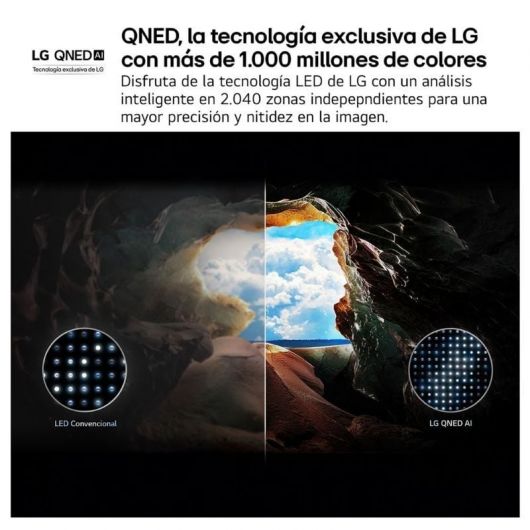 Televisor LG QNED AI QNED70 43QNED70A6A 43'/ Ultra HD 4K/ Smart TV/ WiFi 4 Televisor LG QNED AI QNED70 43QNED70A6A 43'/ Ultra HD 4K/ Smart TV/ WiFi