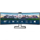 Monitor Profesional Ultrapanorámico Curvo Philips 499P9H 48.8'/ Dual QHD/ Webcam/ Multimedia/ Negro