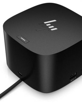 Docking USB Tipo-C HP Thunderbolt G4 280 W con cable combo/ 4xUSB/ 1xHDMI/ 1xRJ45/ 2xDisplayPort/ 1xJack/ 3xUSB Tipo-C PD/ 1xAC/ Negro