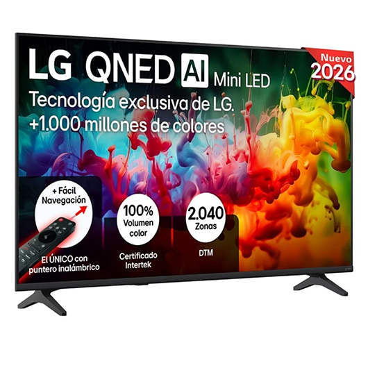 Televisor LG QNED evo AI QNED72 Mini LED 50QNED72B6B 50'/ Ultra HD 4K/ Smart TV/ WiFi 3 Televisor LG QNED evo AI QNED72 Mini LED 50QNED72B6B 50'/ Ultra HD 4K/ Smart TV/ WiFi
