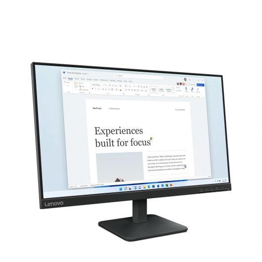 Monitor Lenovo L24-4e 23 Monitor Lenovo L24-4e 23.8' LED IPS Full HD 100Hz 4ms Anti Glare