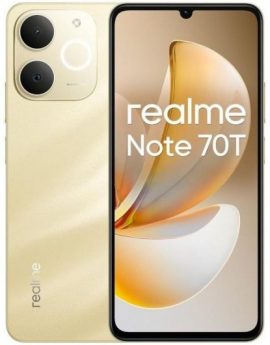 Smartphone Realme Note 70T 4GB/ 128GB/ 6.74'/ Dorado Playa