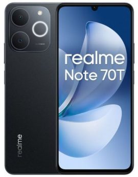 Smartphone Realme Note 70T 4GB/ 128GB/ 6.74'/ Negro Obsidiana