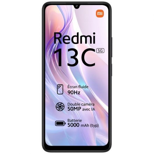 Smartphone Xiaomi Redmi 13C 4GB/ 128GB/ 6 Smartphone Xiaomi Redmi 13C 4GB/ 128GB/ 6.74'/ 5G/ Negro