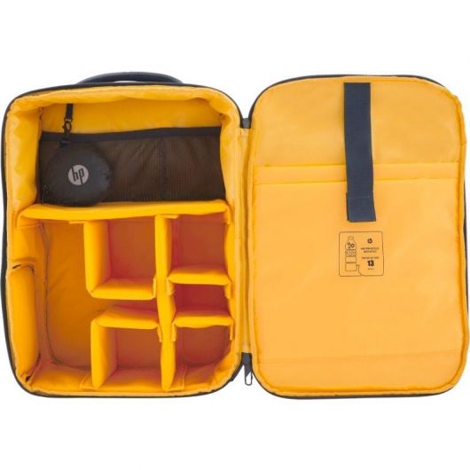 Mochila HP 6M5S3AA Creator para Portátiles hasta 16 Mochila HP 6M5S3AA Creator para Portátiles hasta 16.1'/ Azul Marino y Amarillo