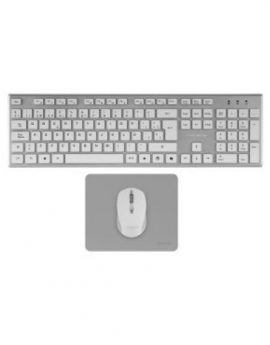 Tacens Zenith Combo Inalámbrico 3en1 Duallink 2.4ghz Teclado Membrana Ratón Óptico Español Blanco