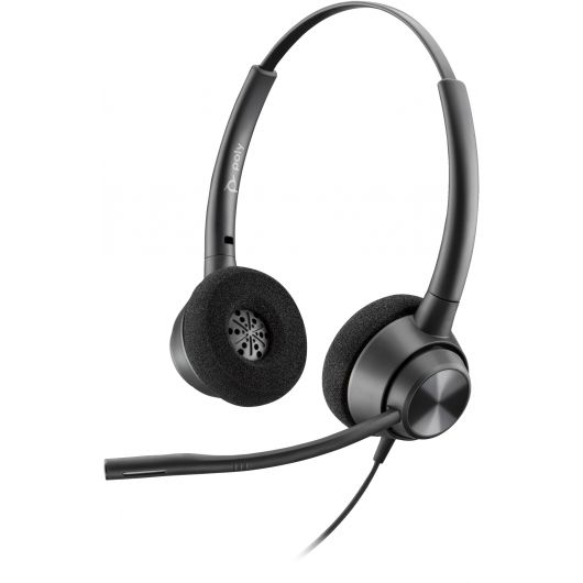 Poly EncorePro 320 Stereo USB Auriculares con Micrófono Negro