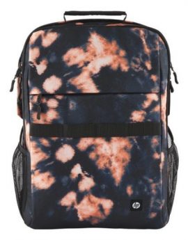 Mochila HP Campus XL 7J593AA para Portátiles hasta 16'/ Negra y Naranja