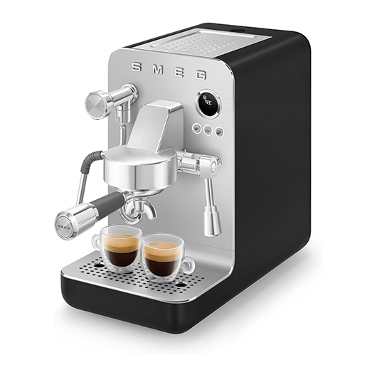 Smeg Cafetera Minipro Espresso 1.7L 15bar con caldera doble y vaporizador Negro